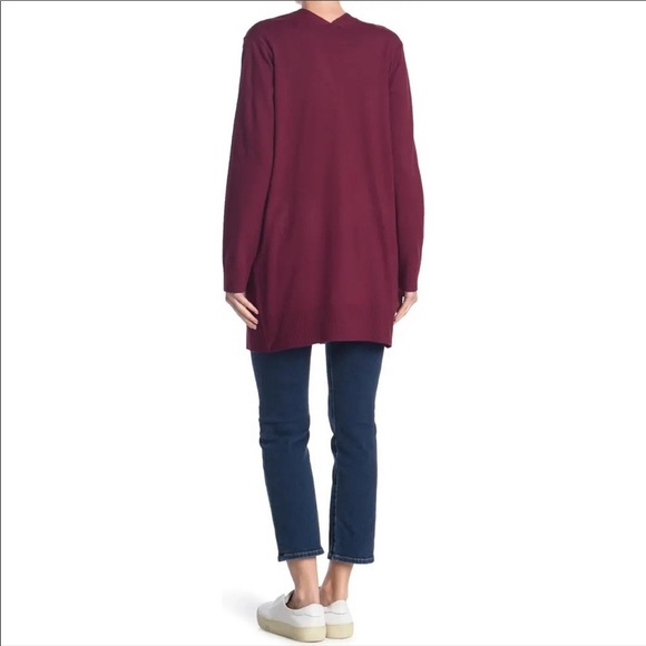 Sweet Romeo Simple Open Drape Pocket Cardigan NWT - Picture 2 of 12